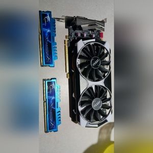 Msi gtx 970 graphics card.     DDR3 GAMING ram